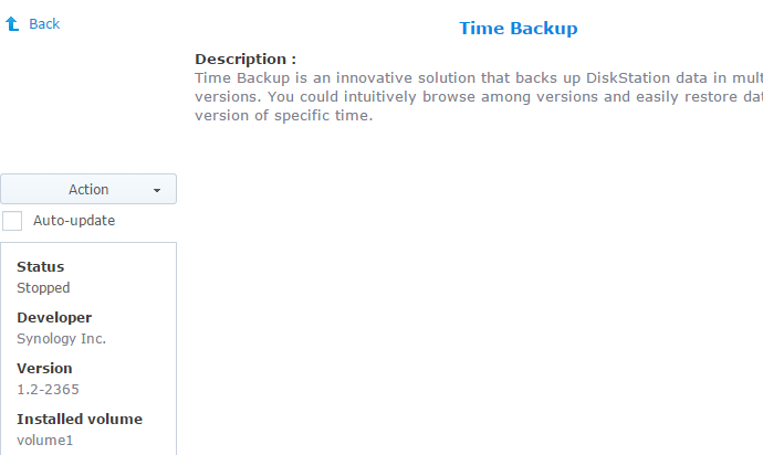 stop time backup