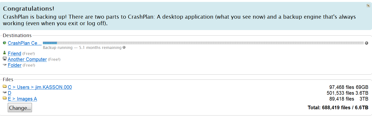 crashplan delays