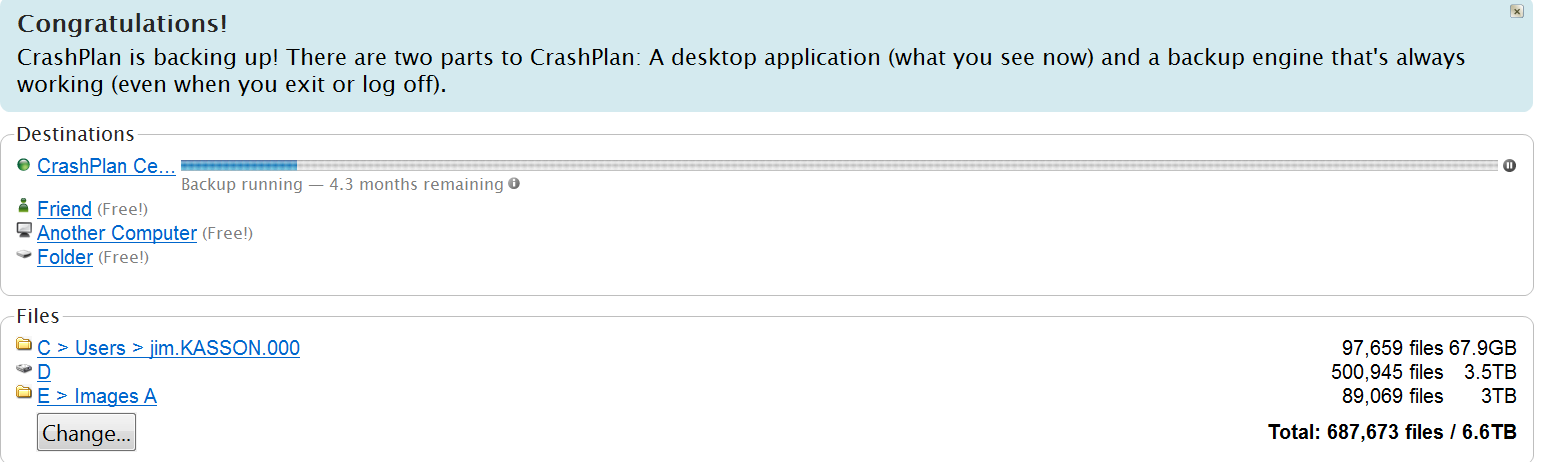 crashplan slower yet